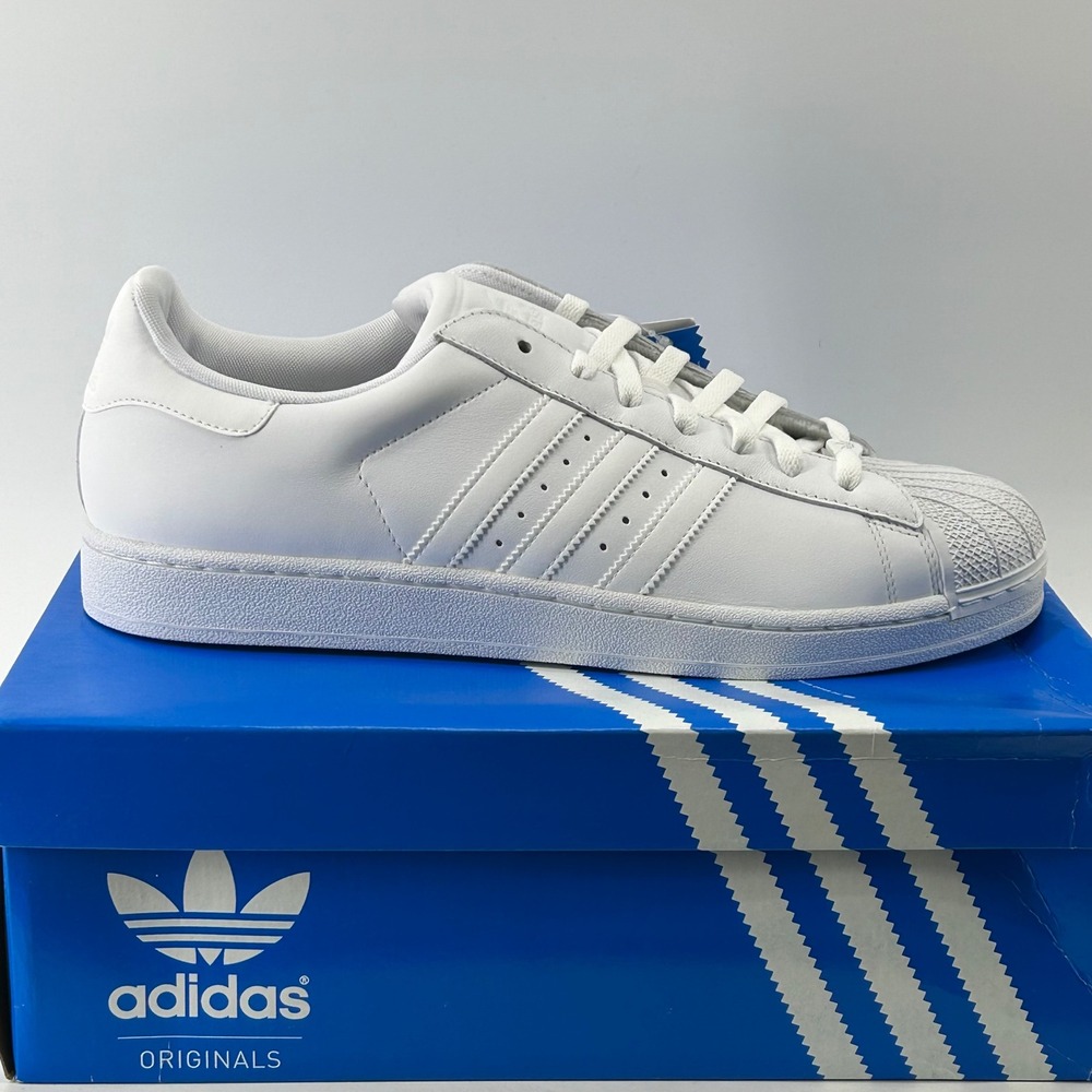 Adidas Superstar 2 Mens Size 13 White Leather Shell Toe 160337 New With Box